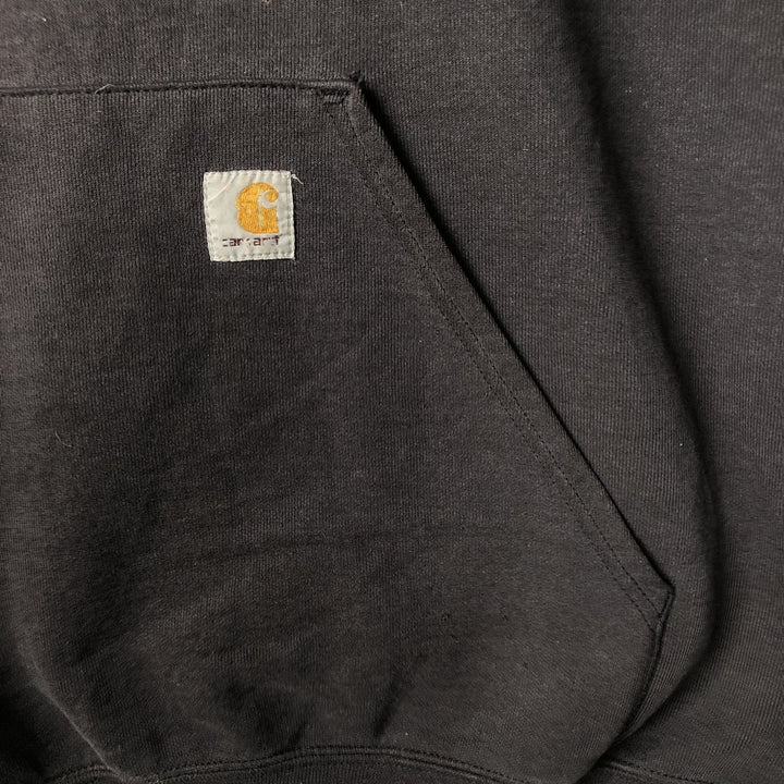 Carhartt Sweat Pullover Hoodie Men's XL Size cotton black type Vintage Second Hand