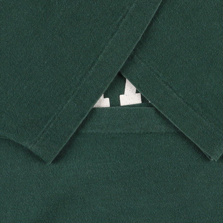 90'S Fruit of the Loom Michigan State University Single-Stitch College T-Shirt, Made in USA, Men's Size XL, Vintage cotton Green type dark green Vintage Second Hand