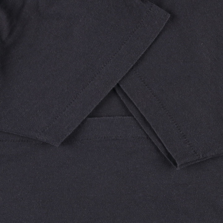 90'S Fruit of the Loom Best Printed T-shirt, Made in USA, Men's L size, Vintage cotton black type Vintage Second Hand