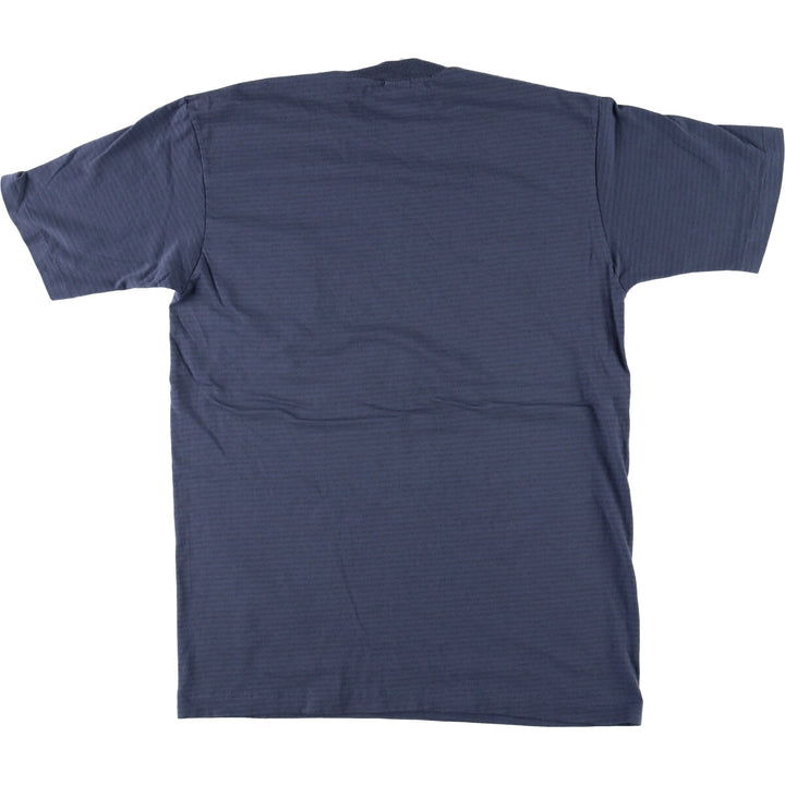 Vintage 90'S JCPenney TOWNCRAFT striped pocket T-shirt, Made in USA, Men's Medium cotton blue type Vintage Second Hand