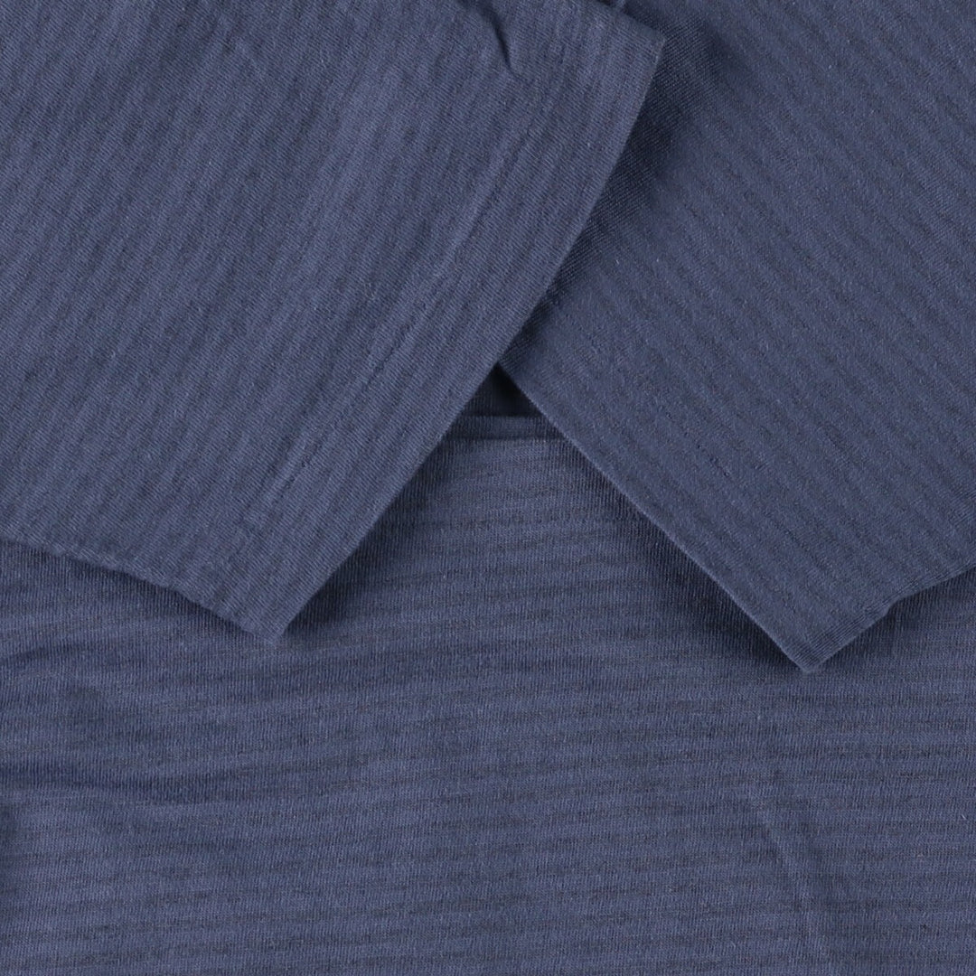 Vintage 90'S JCPenney TOWNCRAFT striped pocket T-shirt, Made in USA, Men's Medium cotton blue type Vintage Second Hand