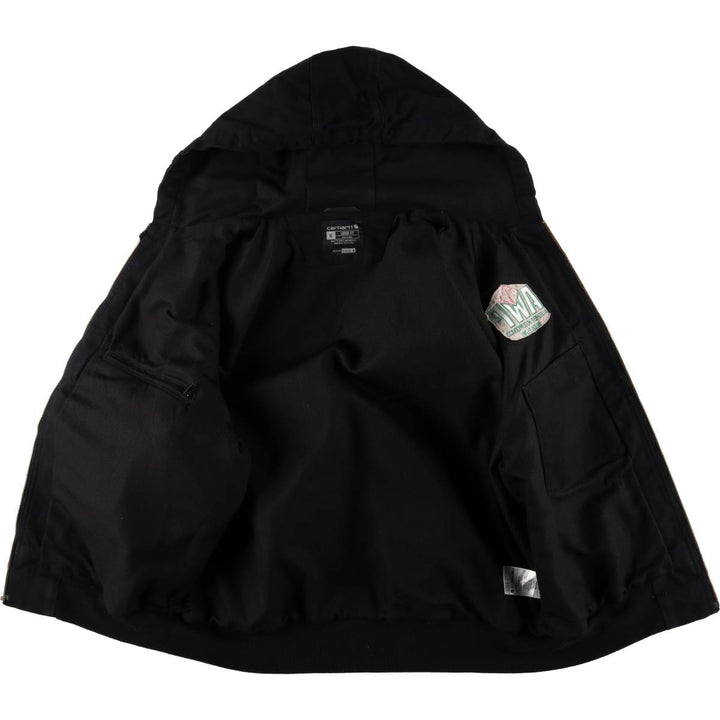 Special Price: Carhartt Loose Fit Active Jacket, Duck Full Zip Hoodie, Men's XL cotton black type Vintage Second Hand