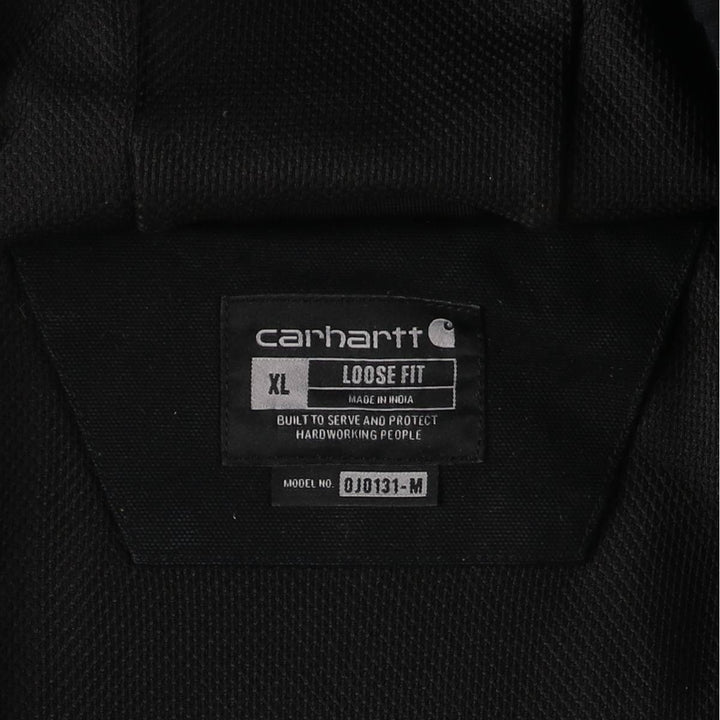 Special Price: Carhartt Loose Fit Active Jacket, Duck Full Zip Hoodie, Men's XL cotton black type Vintage Second Hand