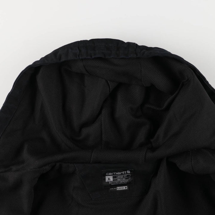Special Price: Carhartt Loose Fit Active Jacket, Duck Full Zip Hoodie, Men's XL cotton black type Vintage Second Hand