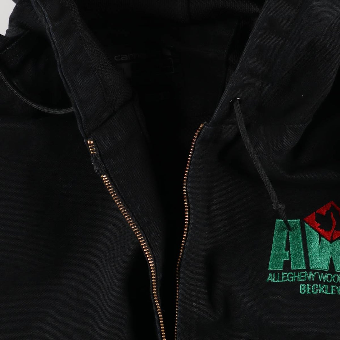 Special Price: Carhartt Loose Fit Active Jacket, Duck Full Zip Hoodie, Men's XL cotton black type Vintage Second Hand
