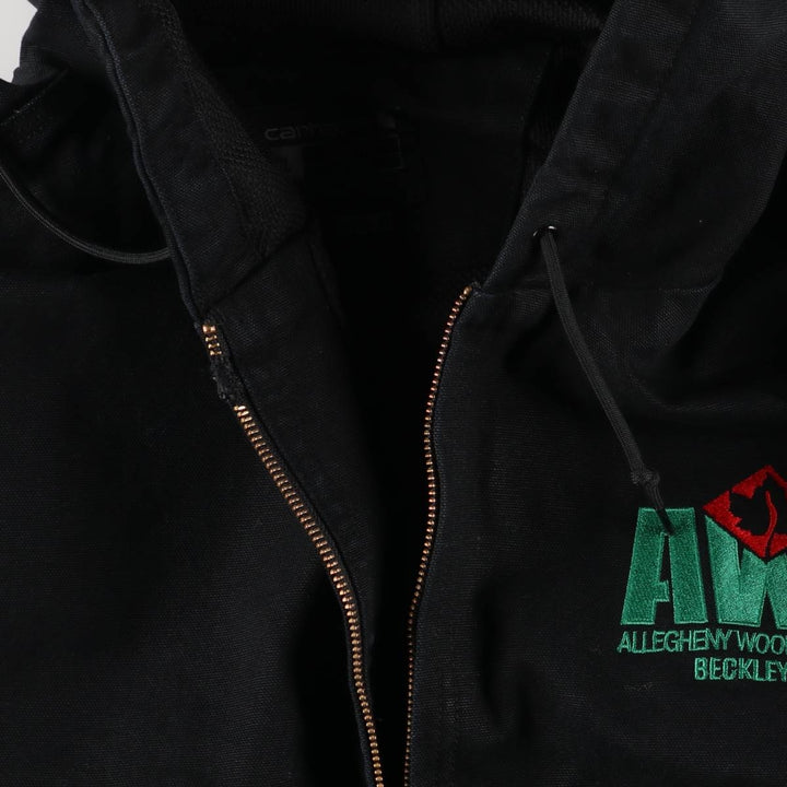 Special Price: Carhartt Loose Fit Active Jacket, Duck Full Zip Hoodie, Men's XL cotton black type Vintage Second Hand