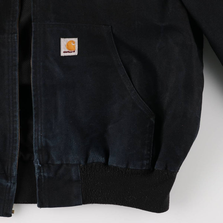 Special Price: Carhartt Loose Fit Active Jacket, Duck Full Zip Hoodie, Men's XL cotton black type Vintage Second Hand