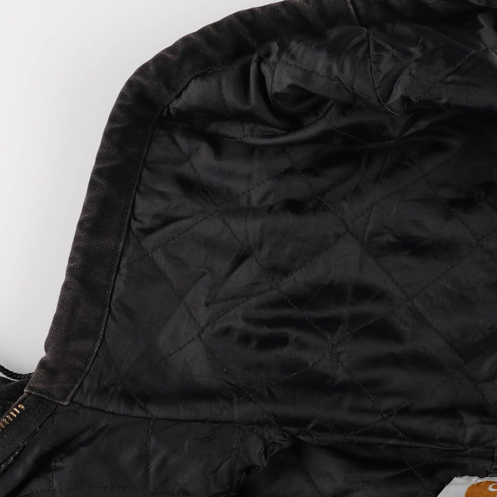 00'S Carhartt Active Jacket, Padded Duck Full Zip Hoodie, Men's XXL cotton black type Vintage Second Hand