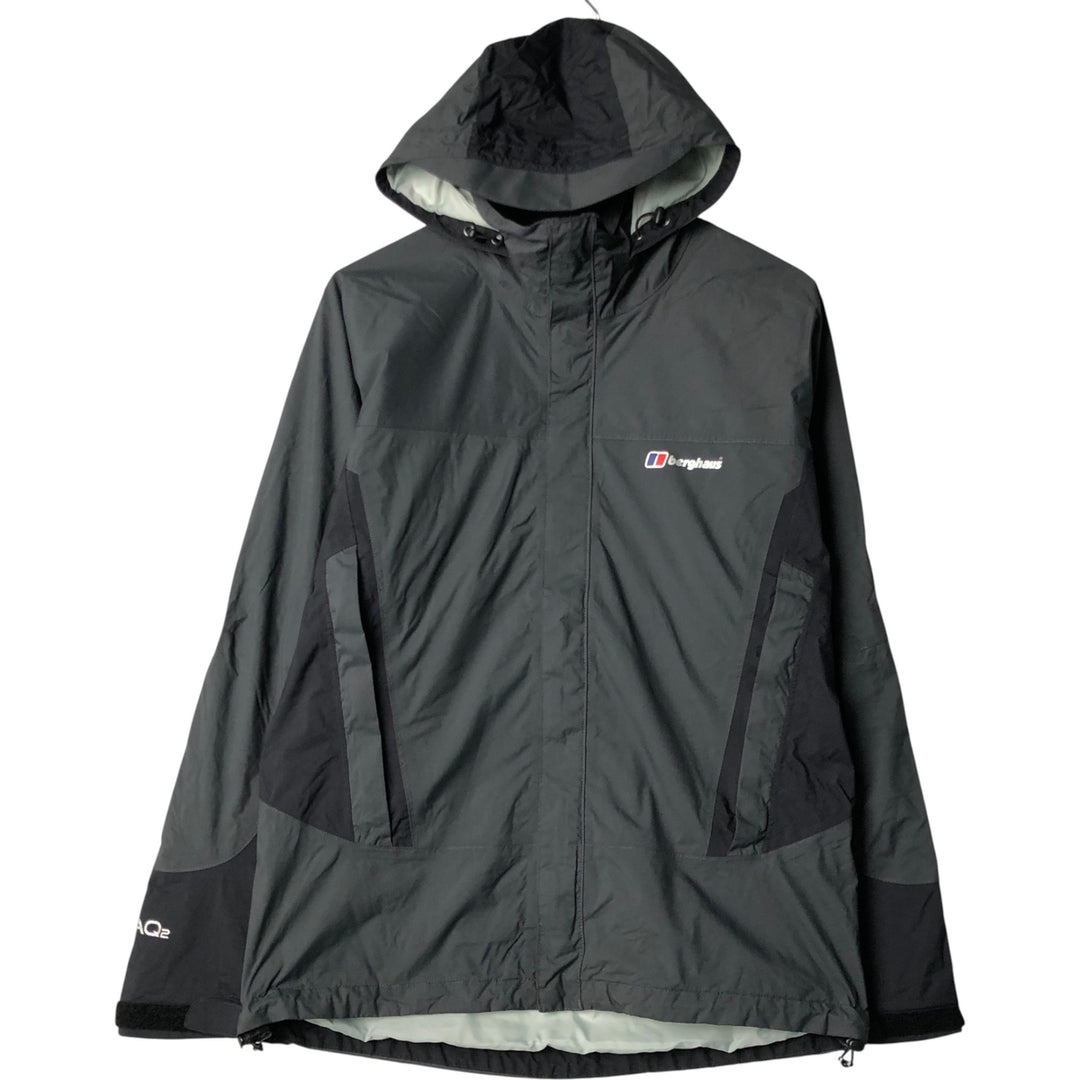 Berghaus AQ2 Mountain Parka Shell Jacket, Men's Size M Polyurethane Coated Nylon gray type Vintage Second Hand