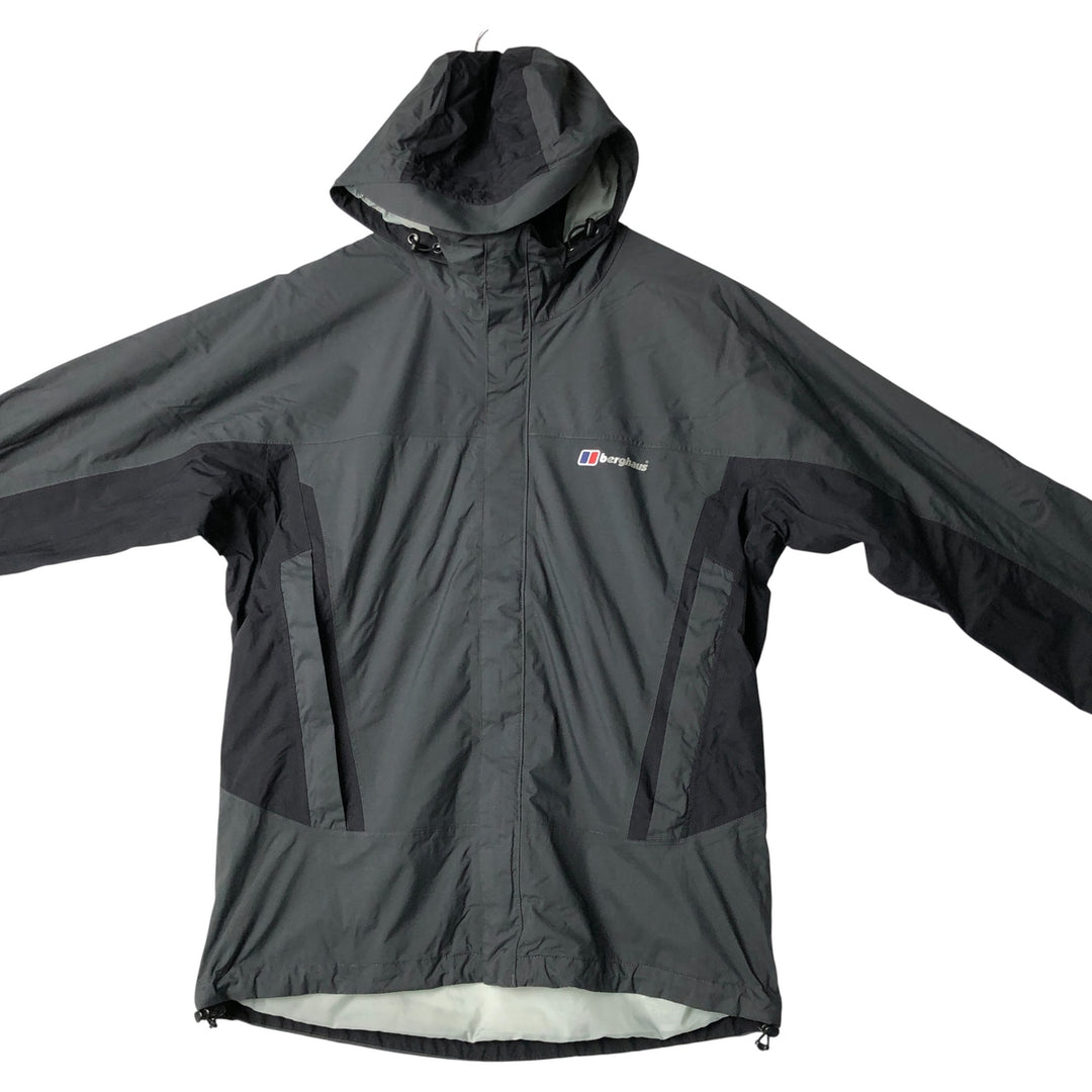 Berghaus AQ2 Mountain Parka Shell Jacket, Men's Size M Polyurethane Coated Nylon gray type Vintage Second Hand