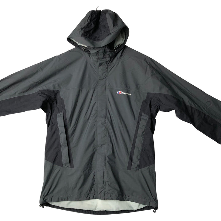 Berghaus AQ2 Mountain Parka Shell Jacket, Men's Size M Polyurethane Coated Nylon gray type Vintage Second Hand