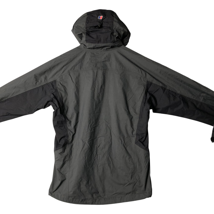 Berghaus AQ2 Mountain Parka Shell Jacket, Men's Size M Polyurethane Coated Nylon gray type Vintage Second Hand