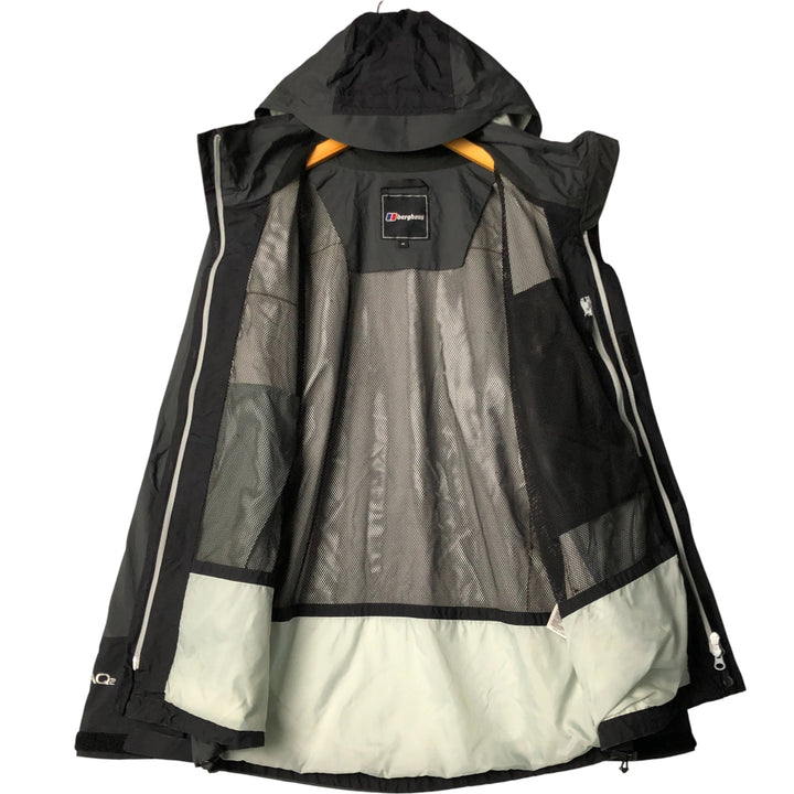 Berghaus AQ2 Mountain Parka Shell Jacket, Men's Size M Polyurethane Coated Nylon gray type Vintage Second Hand