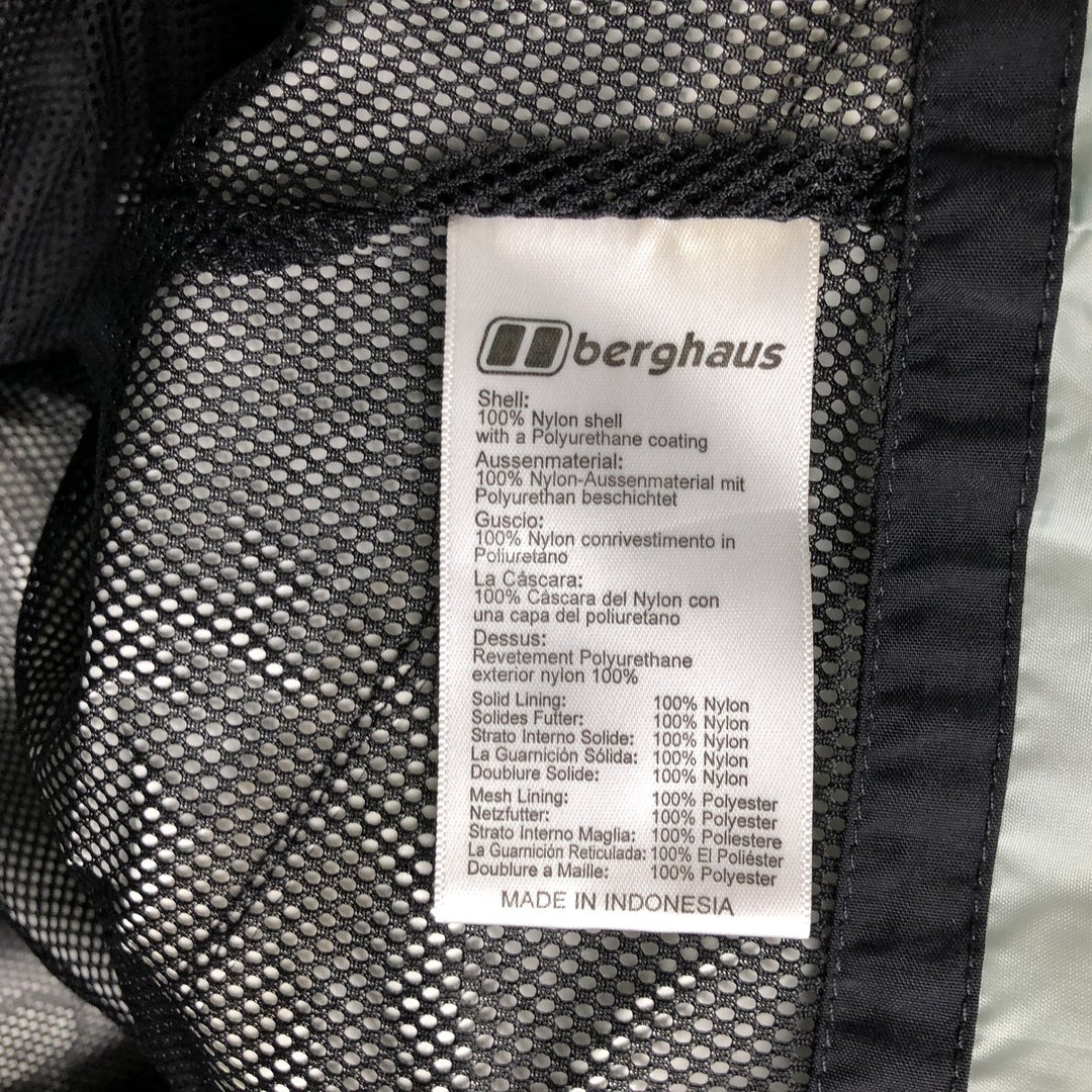 Berghaus AQ2 Mountain Parka Shell Jacket, Men's Size M Polyurethane Coated Nylon gray type Vintage Second Hand