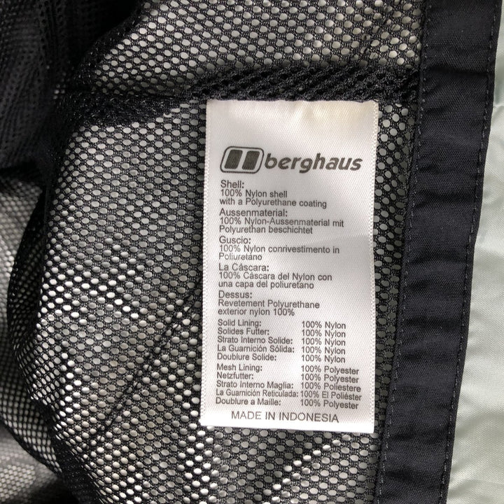 Berghaus AQ2 Mountain Parka Shell Jacket, Men's Size M Polyurethane Coated Nylon gray type Vintage Second Hand
