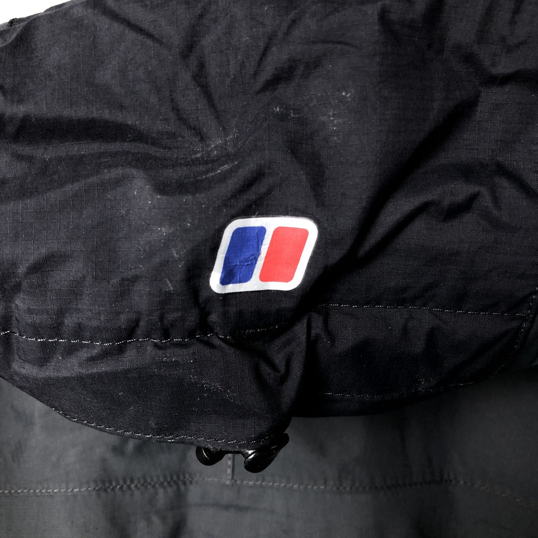 Berghaus AQ2 Mountain Parka Shell Jacket, Men's Size M Polyurethane Coated Nylon gray type Vintage Second Hand