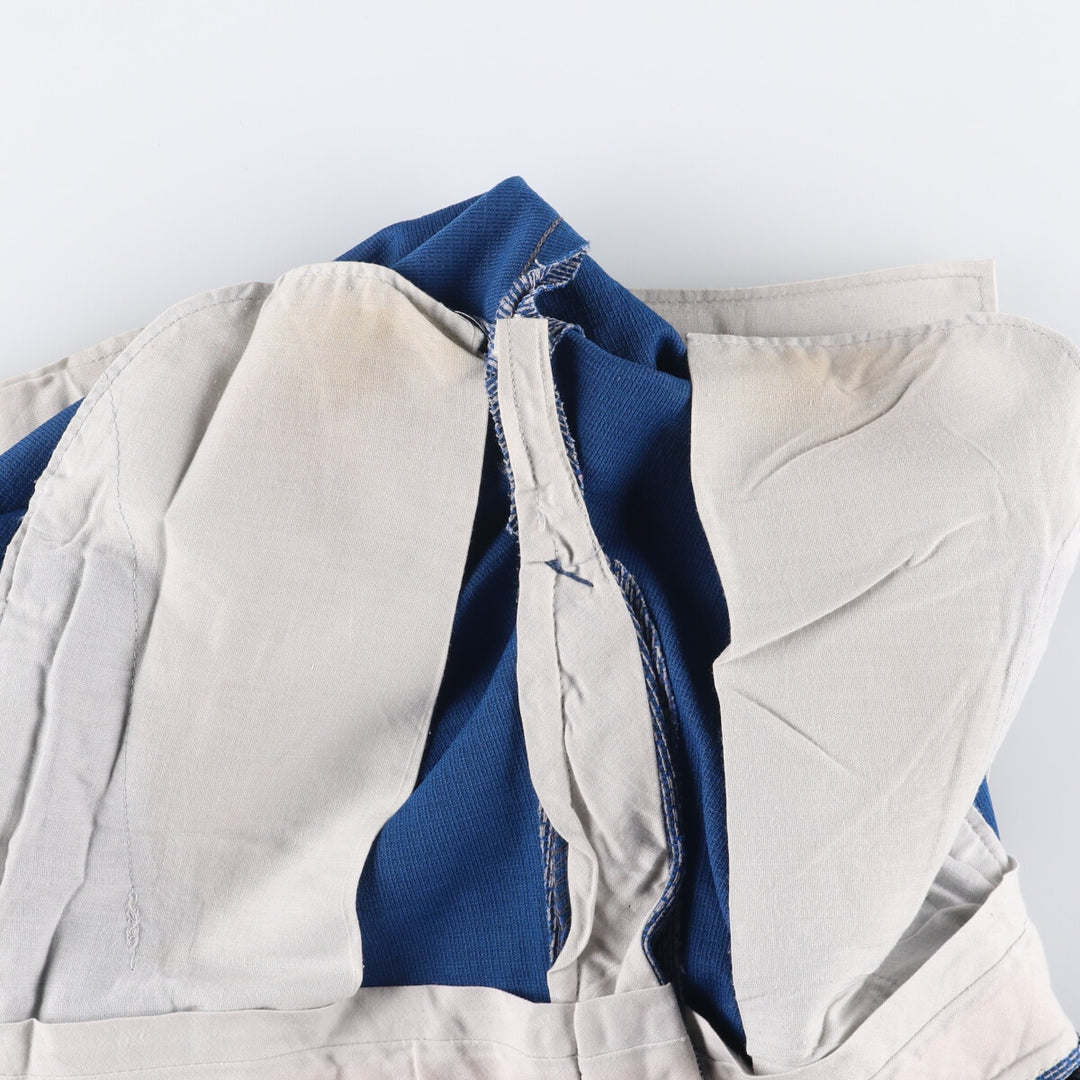 Vintage 1970'S JCPenney all-over print flared pants, men's size W32. unclear blue type Vintage Second Hand