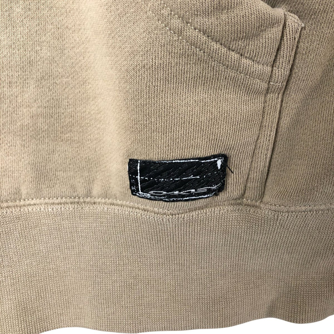 Oakley Sweat Full Zip Hoodie Men's Size L cotton Beige type Vintage Second Hand