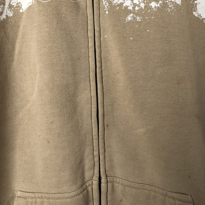 Oakley Sweat Full Zip Hoodie Men's Size L cotton Beige type Vintage Second Hand