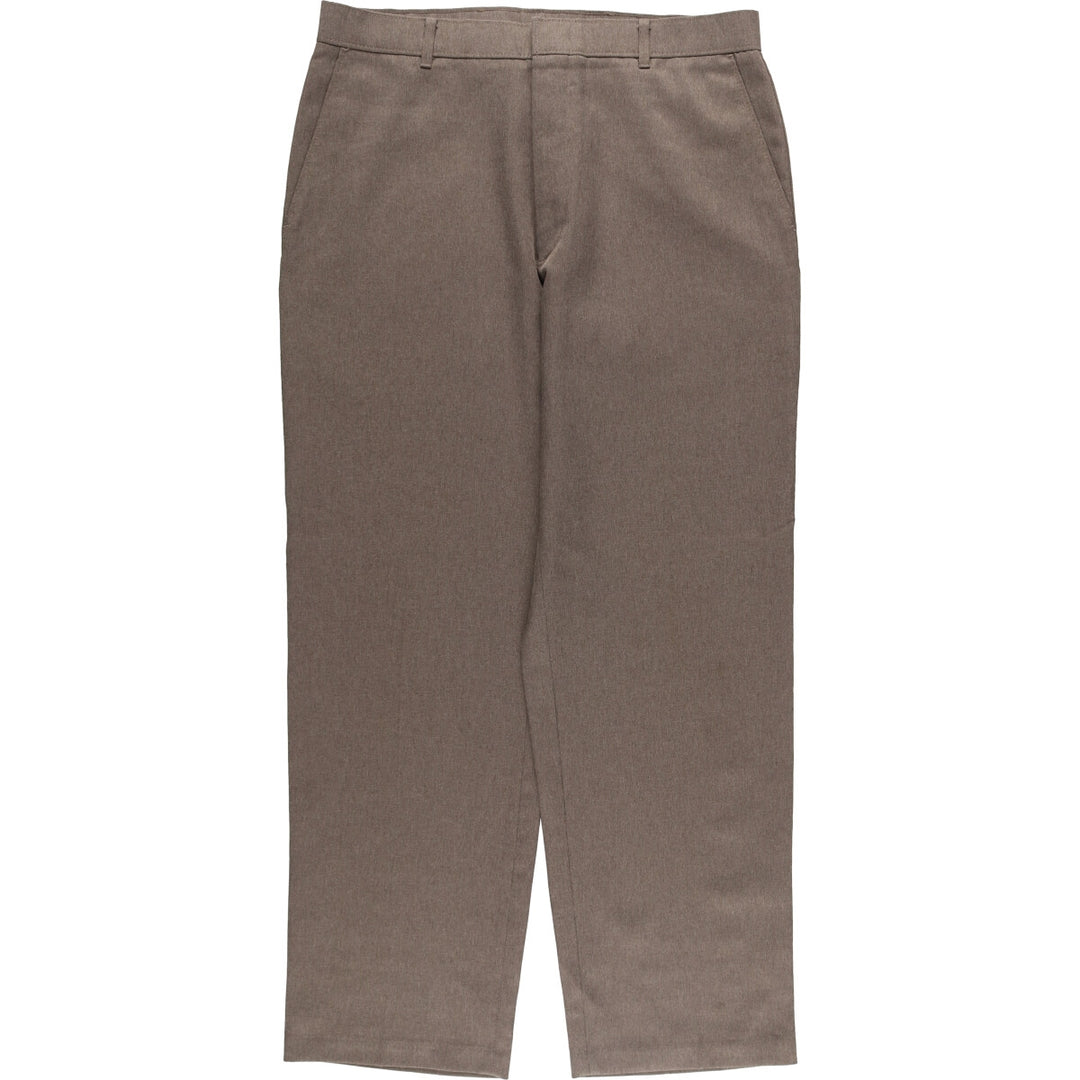 90'S Levi's Action Slacks, Made in USA, Men's, Size 34, Vintage polyester brown type Vintage Second Hand