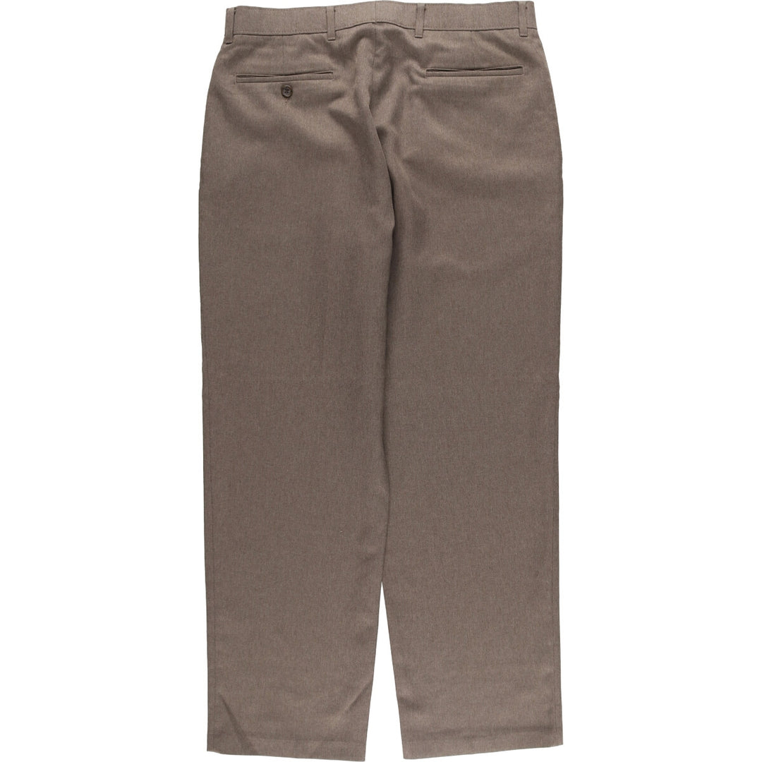 90'S Levi's Action Slacks, Made in USA, Men's, Size 34, Vintage polyester brown type Vintage Second Hand