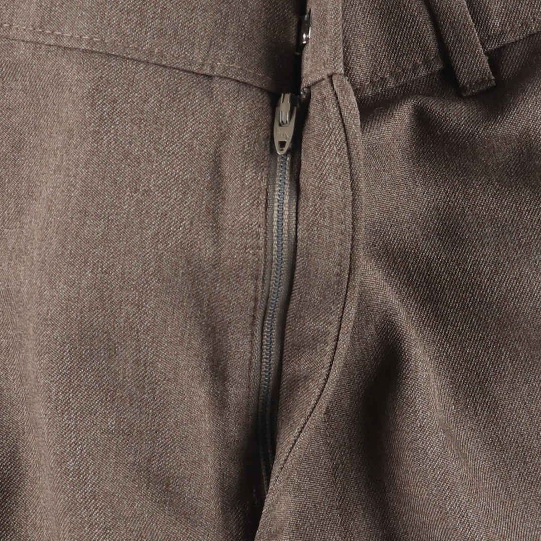 90'S Levi's Action Slacks, Made in USA, Men's, Size 34, Vintage polyester brown type Vintage Second Hand