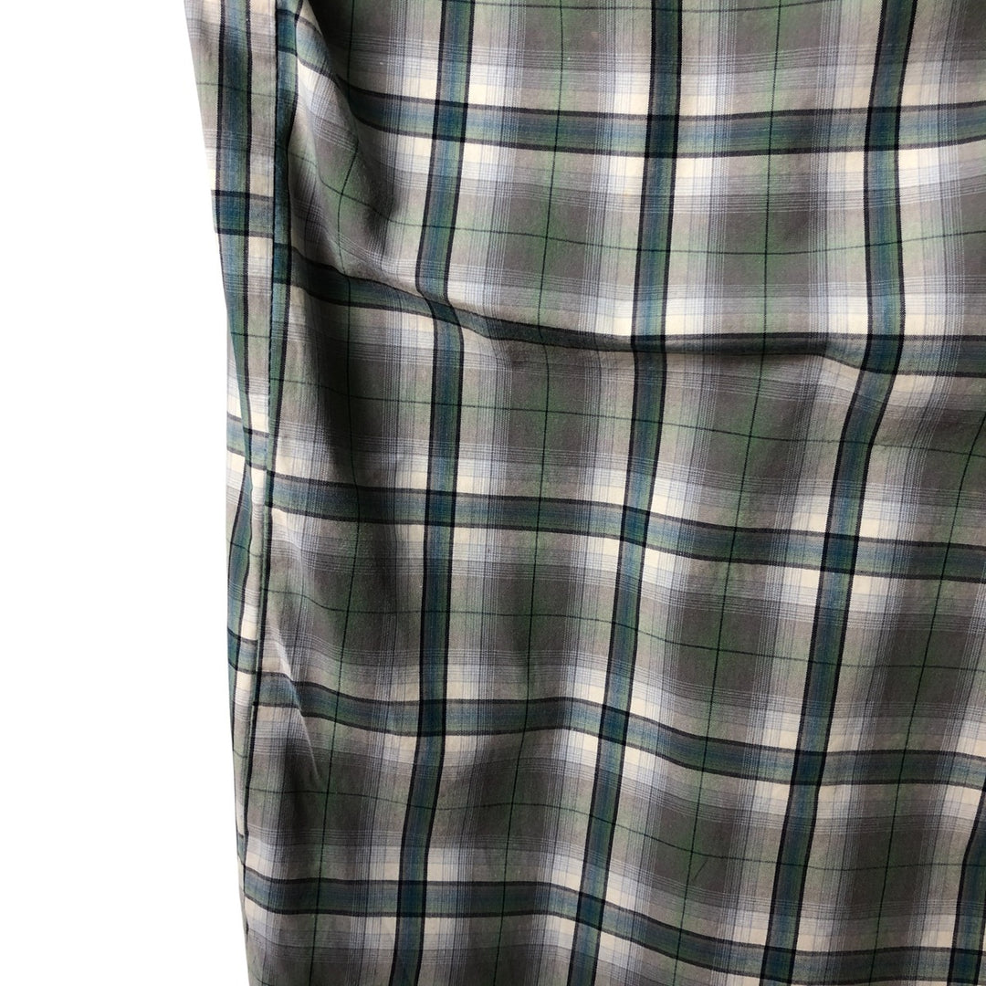 Ralph Lauren long-sleeved hidden button-down check shirt, men's size L cotton Blue type light blue Vintage Second Hand