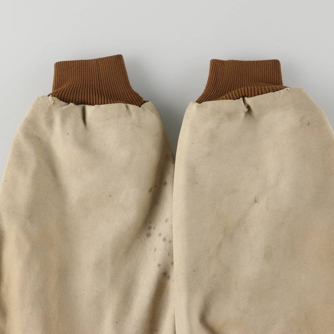 Carhartt Active Jacket, Padded Duck Full-Zip Hoodie, Men's Size L cotton beige type brown Vintage Second Hand