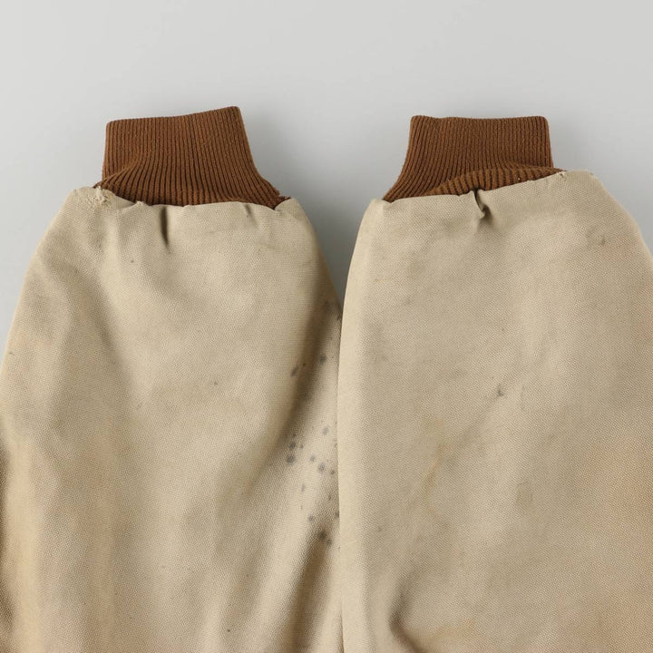 Carhartt Active Jacket, Padded Duck Full-Zip Hoodie, Men's Size L cotton beige type brown Vintage Second Hand