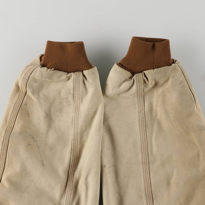 Carhartt Active Jacket, Padded Duck Full-Zip Hoodie, Men's Size L cotton beige type brown Vintage Second Hand