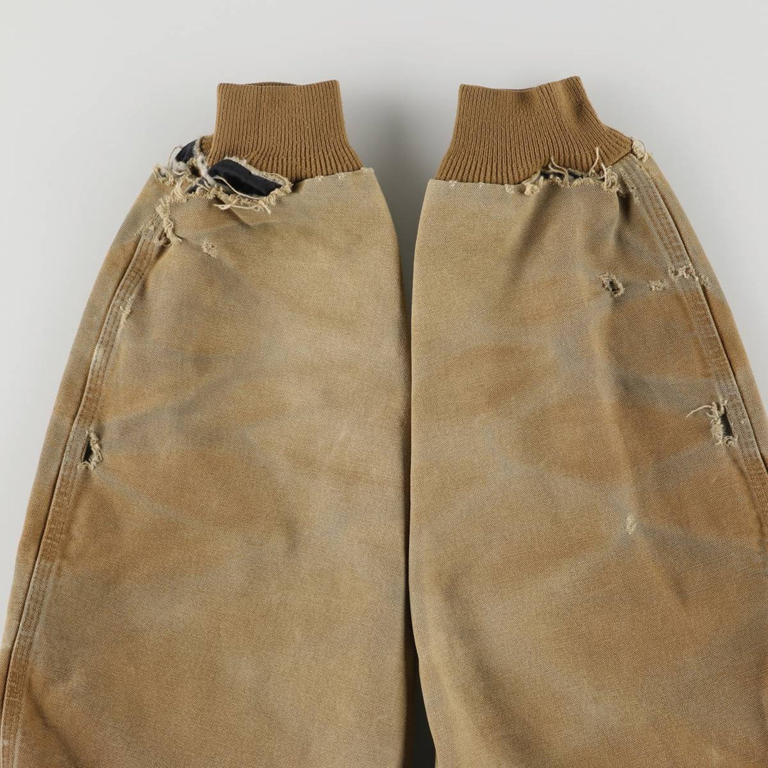 00'S Carhartt Padded Active Jacket Duck Full Zip Hoodie Men's XL cotton brown type Vintage Second Hand