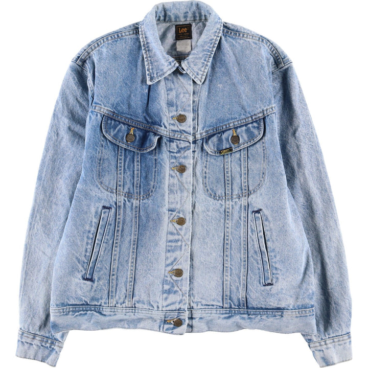 Vintage Lee Riders denim jacket from the 1970'S and 1980s, made in the USA, size L, for women. cotton blue type Vintage Second Hand