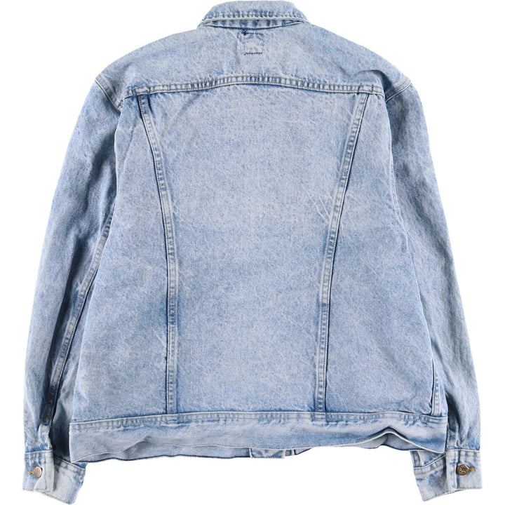 Vintage Lee Riders denim jacket from the 1970'S and 1980s, made in the USA, size L, for women. cotton blue type Vintage Second Hand