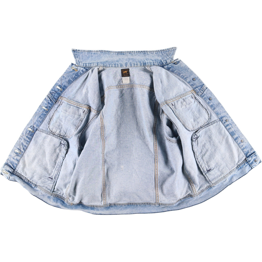 Vintage Lee Riders denim jacket from the 1970'S and 1980s, made in the USA, size L, for women. cotton blue type Vintage Second Hand