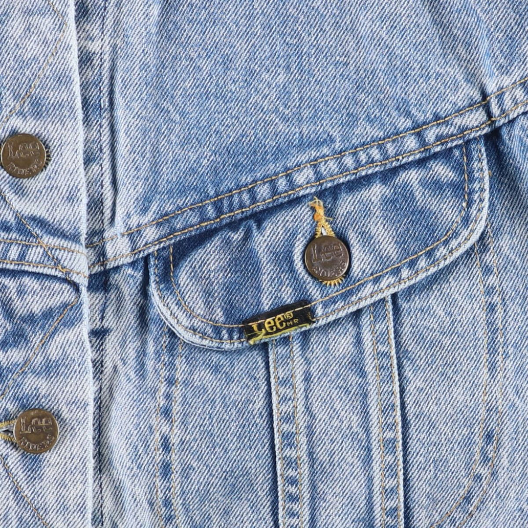 Vintage Lee Riders denim jacket from the 1970'S and 1980s, made in the USA, size L, for women. cotton blue type Vintage Second Hand