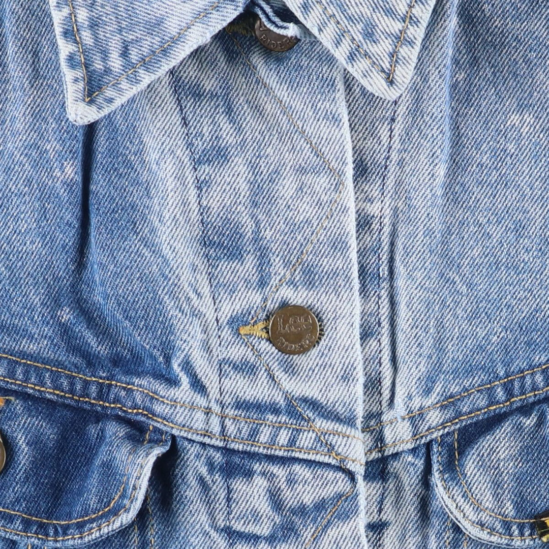 Vintage Lee Riders denim jacket from the 1970'S and 1980s, made in the USA, size L, for women. cotton blue type Vintage Second Hand
