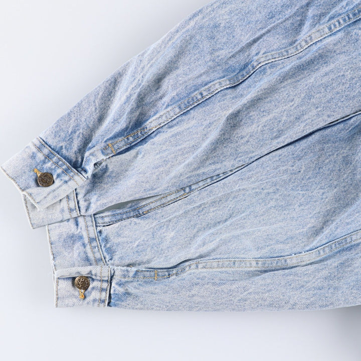 Vintage Lee Riders denim jacket from the 1970'S and 1980s, made in the USA, size L, for women. cotton blue type Vintage Second Hand
