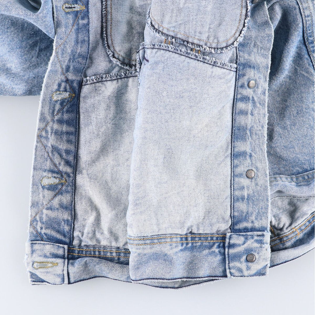 Vintage Lee Riders denim jacket from the 1970'S and 1980s, made in the USA, size L, for women. cotton blue type Vintage Second Hand