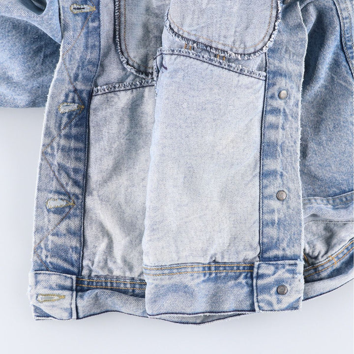 Vintage Lee Riders denim jacket from the 1970'S and 1980s, made in the USA, size L, for women. cotton blue type Vintage Second Hand