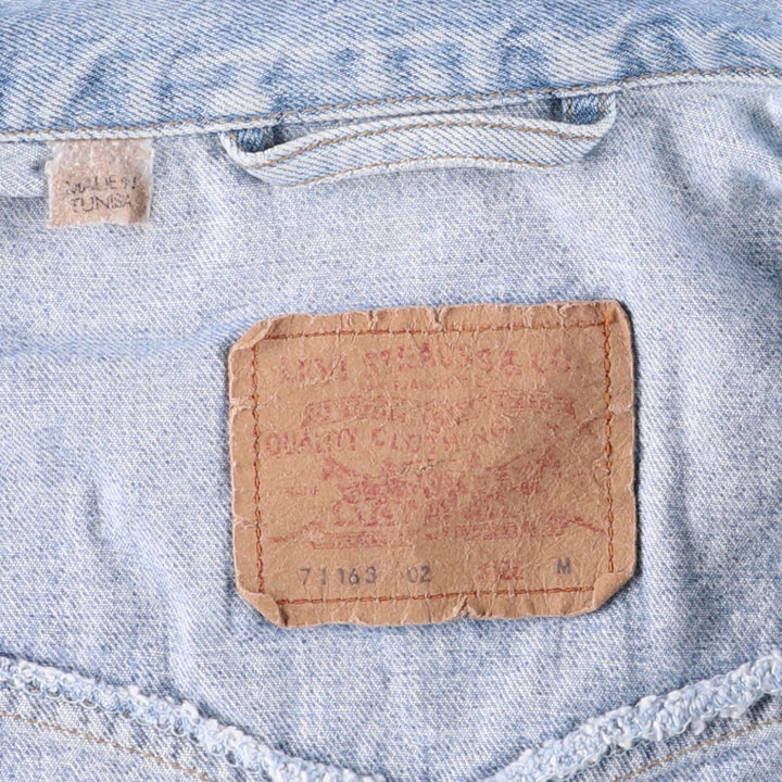 Levi's 71163 0216 Denim Jacket, Men's Size Medium cotton blue type Vintage Second Hand