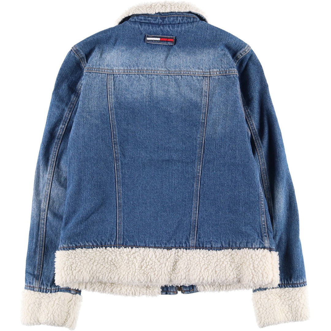 90'S Tommy Hilfiger Jeans padded denim jacket, women's size XL cotton blue type Vintage Second Hand