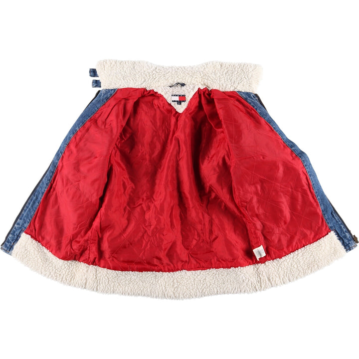 90'S Tommy Hilfiger Jeans padded denim jacket, women's size XL cotton blue type Vintage Second Hand