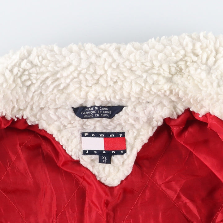 90'S Tommy Hilfiger Jeans padded denim jacket, women's size XL cotton blue type Vintage Second Hand