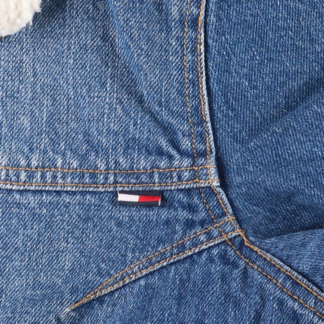 90'S Tommy Hilfiger Jeans padded denim jacket, women's size XL cotton blue type Vintage Second Hand