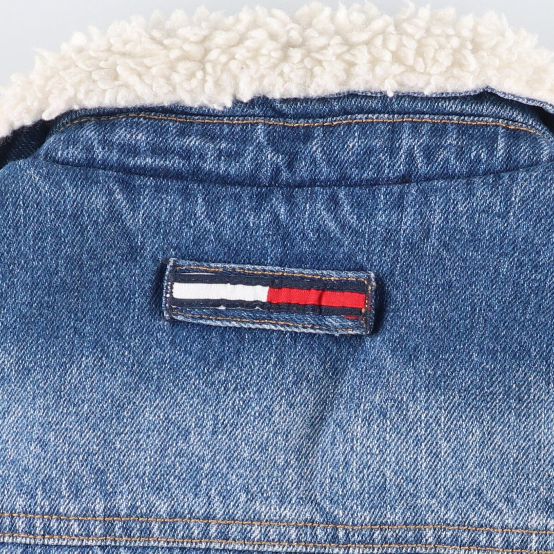 90'S Tommy Hilfiger Jeans padded denim jacket, women's size XL cotton blue type Vintage Second Hand