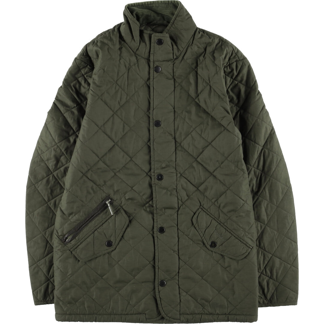 Barbour padded quilted jacket, women's size S unclear Khaki type Vintage Second Hand