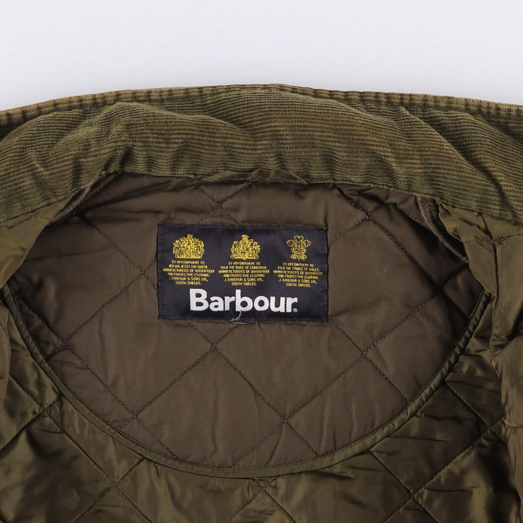 Barbour padded quilted jacket, women's size S unclear Khaki type Vintage Second Hand