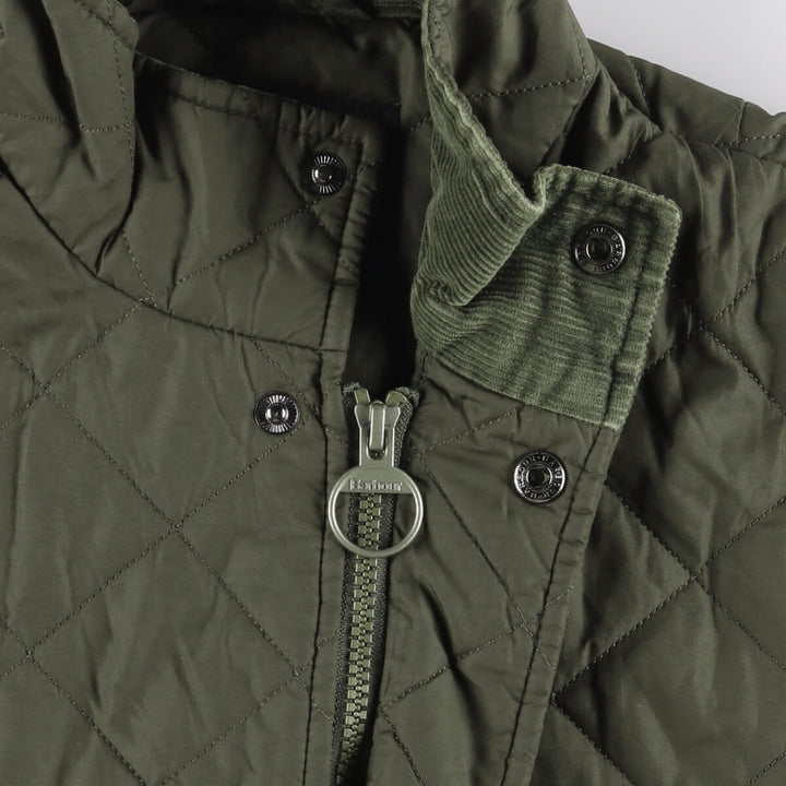 Barbour padded quilted jacket, women's size S unclear Khaki type Vintage Second Hand