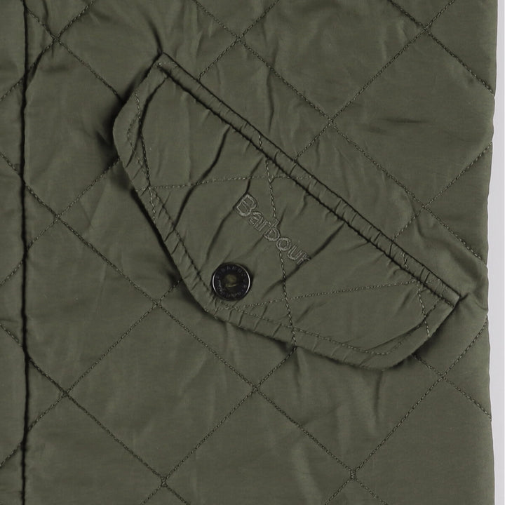 Barbour padded quilted jacket, women's size S unclear Khaki type Vintage Second Hand