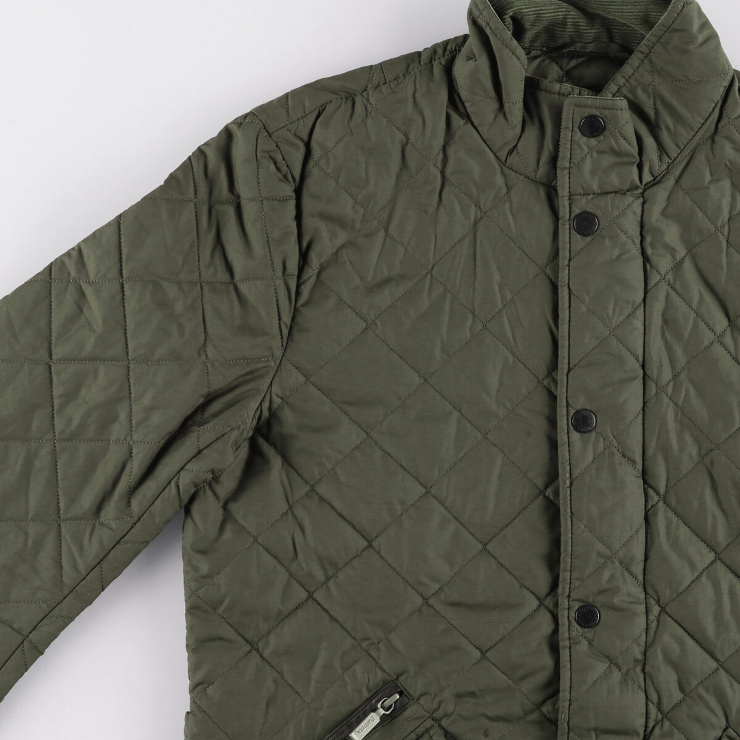 Barbour padded quilted jacket, women's size S unclear Khaki type Vintage Second Hand
